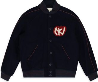 Aim&eacute; Leon Dore Navy Alumni Varsity Jacket
