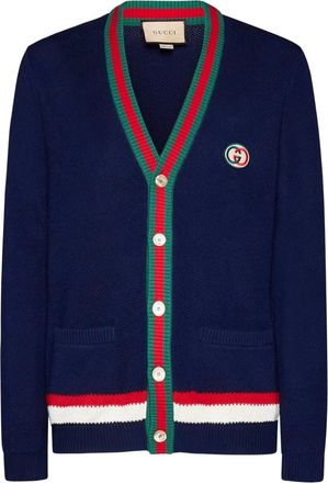 Gucci Button-up vest - Blauw
