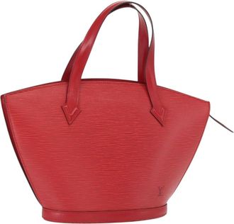 Louis Vuitton Saint Jacques Epi Leather Red Leather Handbag (Pre-Owned)