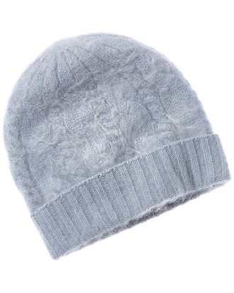 Sofiacashmere Sofiacashmere Brushed Cashmere Chunky Cable Hat
