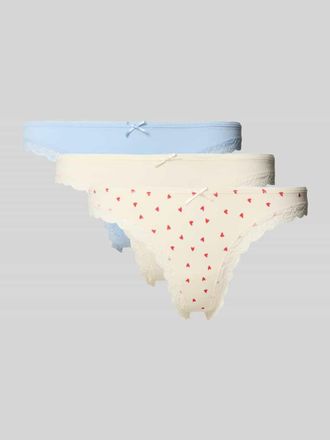 Jake*s Casual String mit Spitzenbesatz in Offwhite, Gr&ouml;&szlig;e XL