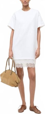 Staud Grier Dress In Ivory