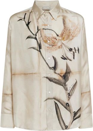 Pierre-Louis Mascia Aloe Longsleeve Shirt - Dames - Overhemden - Beige - M - Overhemden