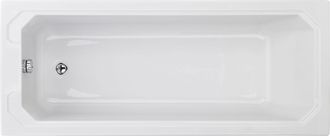 Balterley Harrington Straight Single Ended Shower Bath Tub, 1700x700mm - White