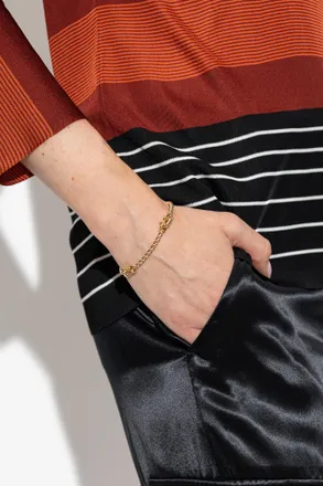 Ferragamo Brass Bracelet, Womens, Gold