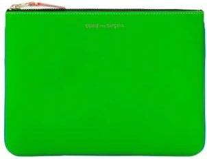 Comme Des Gar&ccedil;ons Busta Grande Fluo - Dames - Portefeuilles - Groen - ONE Size - Leer - Accessoires