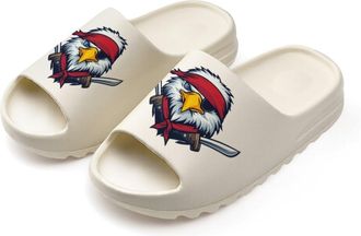 Generic Ea-gles Pirates Slides for Women Men Soft Thick Bottom Coconut Slippers Sandals for Bathroom Beach