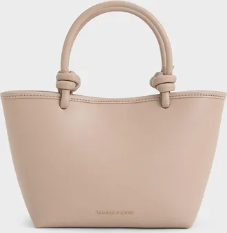 Charles & Keith Sabine Knotted-Handle Tote Bag