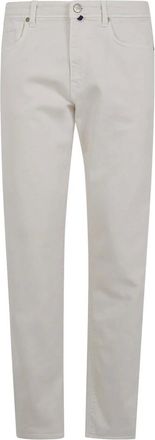 Incotex Heren, Jeans, Beige, Maat: W34 Denim