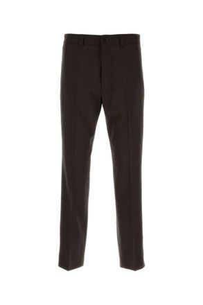 Gucci Brown Flat Front Pants