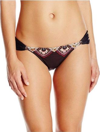 PQ Swim San Sebastian Embroidered Teeny Bikini Bottom In Multi