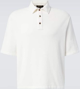 Loro Piana Polo Murano in velour di cotone e seta