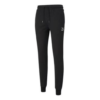 Puma Classics Cuffed Sweatpants Black White 530090-01