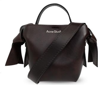Acne Studios Musubi Mini Schoudertas - Dames - Handtassen - Bruin - ONE Size - Leer - Tassen