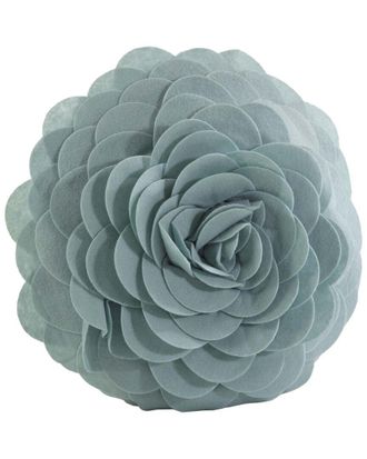 Saro Lifestyle Felt Flower Decorative Pillow