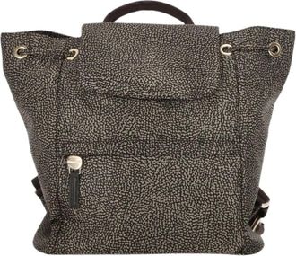 Borbonese Backpacks - Dames - Rugzakken - Bruin - ONE Size - Tassen