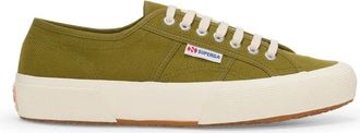 Superga Canvas Sneakers met Metalen Oogjes - Heren - Sneakers - Groen - 41 1/2 EU - Katoen - Schoenen