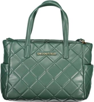 Valentino Tassen, Dames, Groen, ONE Size, Polyethyleen Handtas met Modern Design