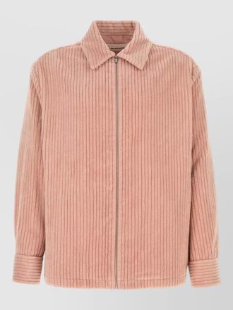 Jil Sander corduroy shirt jacket collared buttoned cuffs