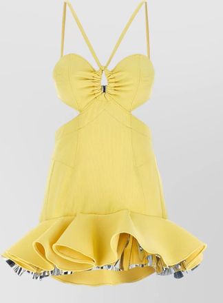 Paco Rabanne dress cut out design flared hem