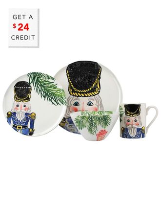 Vietri Vietri Nutcrackers 4Pc Place Setting With $28 Credit