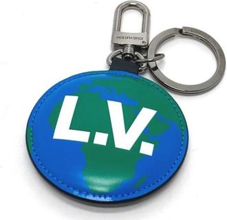 Louis Vuitton Pre-owned Accessories, male, Blue, Size: ONE SIZE Pre-owned Canvas key-holders