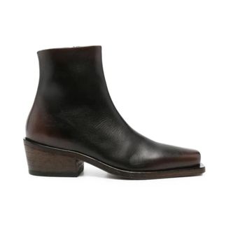 Mars&egrave;ll Tex-Tex Enkellaarzen - Dames - Schoenen - Bruin - Maat: 39 EU Zijde