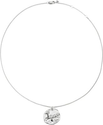 Monica Vinader Collana con pendente Capricorn Zodiac - Argento