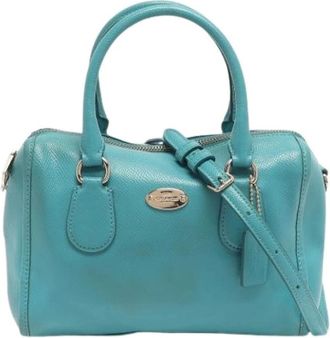Coach Pre-owned Denim Handtas - Dames - Vintage Handtas - Blauw - ONE Size - Denim - Vintage