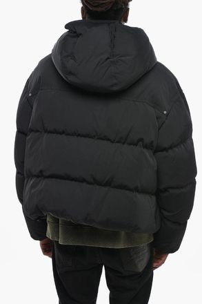 Dsquared2 Mixed Cotton Padded Jacket ICON with Hood Dsquared2