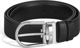 Montblanc Montblanc Horseshoe 35 mm Reversible Belt in Sartorial Leather