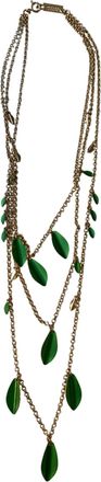 Isabel Marant Womens Collier Necklace In Apple Green