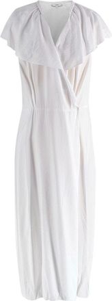 Vince White Wrap Sleeveless Dress Size L