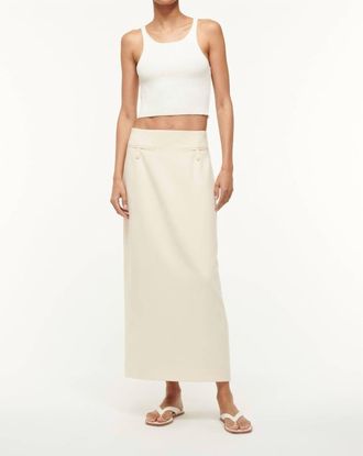 Staud Smith Skirt In Ecru