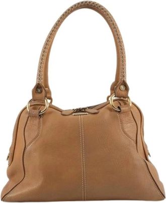 Celine Pre-owned Vintage Schoudertas - Dames - Vintage Handtas - Bruin - ONE Size - Leer - Vintage
