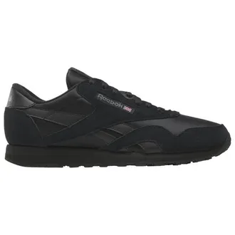 Reebok Mens Classic Nylon - Running Shoes Black/Grey/Black Size 10.0