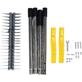 OEM Rastrillo De C&eacute;sped Crezuo De Acero Macizo De 38 Cm, Eficaz Para Desherbar, Con Mango Ergon&oacute;mico.-crezuo