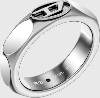 Diesel Stainless steel band ring - Rings - Unisex - Silver
