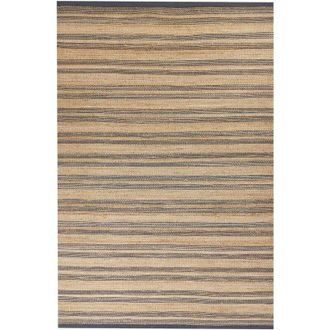 Beliani Tappeto in iuta e cotone beige e grigio 160 x 230 cm fatto a mano Budho