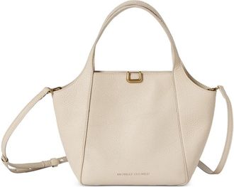 Brunello Cucinelli Sartorial Small Bucket Bag In Soft Grained Leather