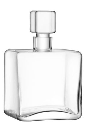 LSA Cask Square Decanter in Clear at Nordstrom