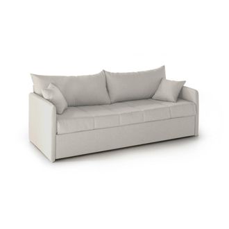 Dmora Sof&aacute; Cama 3 Plazas Avellana, Desenfundable, Lavable Made In Italy, Hidr&oacute;fugo. Cama Extra&iacute;ble Con Colch&oacute;n, Somier 205x86 Cm Beige