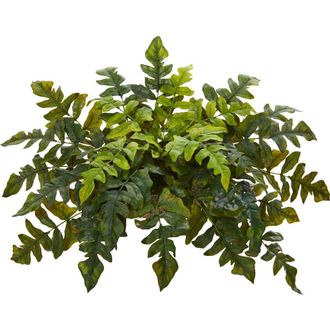 Nearly Natural 32-in Holly Fern Artificial Ledge Plant in Green at Nordstrom