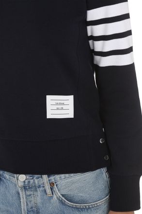 Thom Browne Cotton Crew-Neck Sweatshirt - Blue
