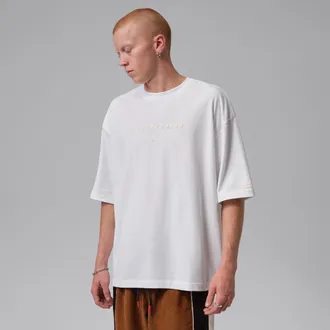Nike Jordan Mens Jordan Flight Oversized T-Shirt in White | IO0049-100