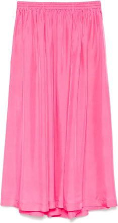 Forte_Forte Gonna lunga in seta - Rosa