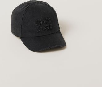 Miu Miu Denim baseball cap