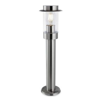 Netlighting Darwin Outdoor Bollards Stainless Steel IP44 E27 in Grey