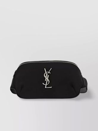 Saint Laurent leather belt bag with front zip pocket