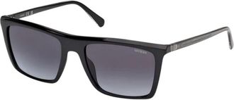 Guess Square Zonnebril - Heren - Zonnebrillen - Zwart - 55 MM - Accessoires